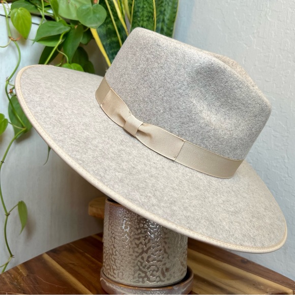 Lack of Color Carlo Rancher Grey Ivory Speckled Wool Hat size MEDIUM 57 CM - Picture 8 of 15